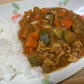 味噌入りズッキーニのカレー☆彡